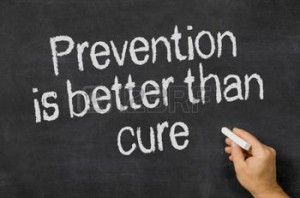 Prevention is better cure